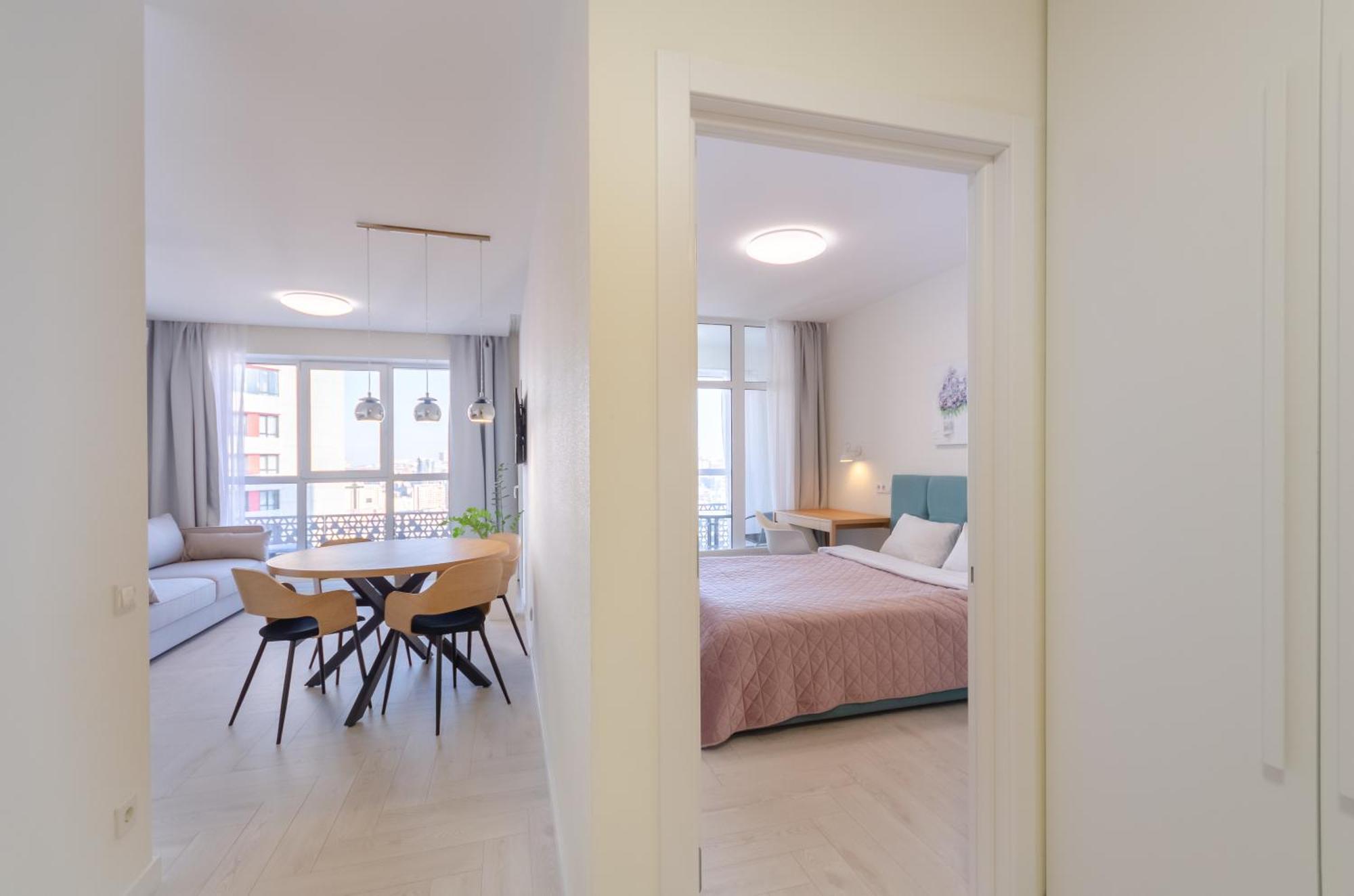 Petrovdom Apartments 7-13 In Rc Manhattan City,Beresteiskyi 11 키예프 외부 사진